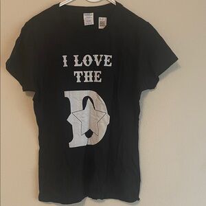 Black Women Dallas Cowboys T-Shirt with White Print